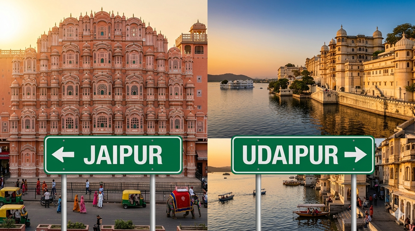 Jaipur to Udaipur taxi service - 395 km